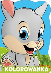 Wykrojnik Zajączek Kolorowanka Wykrojnik Zajączek Kolorowanka