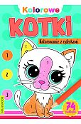 Kolorowe kotki Kolorowanie z cyferkami Kolorowe kotki Kolorowanie z cyferkami