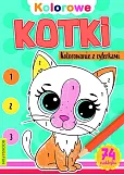Kolorowe kotki Kolorowanie z cyferkami