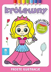 Królewny z naklejkami Gruba kreska