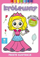 Królewny z naklejkami Gruba kreska Królewny z naklejkami Gruba kreska