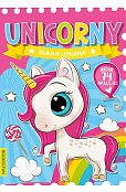 Unicorny Bajkowo i kolorowo z naklejkami i brokatem Unicorny Bajkowo i kolorowo z naklejkami i brokatem