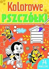 Kolorowe pszczółki Kolorowanka Kolorowe pszczółki Kolorowanka