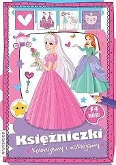 Księżniczki Kolorujemy i naklejamy