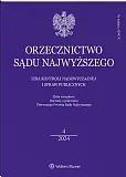 Orzecznictwo Sądu Najwyższego. Izba Kontroli Nadzwyczajnej i Spraw Publicznych
