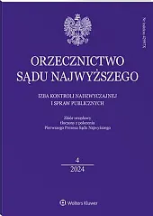 Orzecznictwo Sądu Najwyższego. Izba Kontroli Nadzwyczajnej,  Orzecznictwo Sądu Najwyższego. Izba Kontroli Nadzwyczajnej,