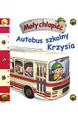 Autobus szkolny Krzysia Mały chłopiec Autobus szkolny Krzysia Mały chłopiec