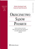 Orzecznictwo Sądów Polskich Orzecznictwo Sądów Polskich