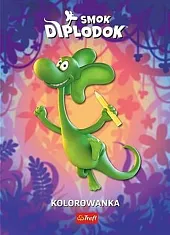 Smok Diplodok Kolorowanka