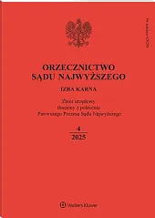 Orzecznictwo Sądu Najwyższego. Izba Karna 