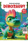 Kolorowanka z kodem QR - Dinozaury Kolorowanka z kodem QR - Dinozaury