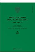 Orzecznictwo Sądu Najwyższego. Izba Cywilna Orzecznictwo Sądu Najwyższego. Izba Cywilna
