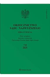 Orzecznictwo Sądu Najwyższego. Izba Cywilna