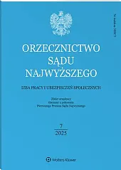 Orzecznictwo Sądu Najwyższego. Izba Pracy i, 