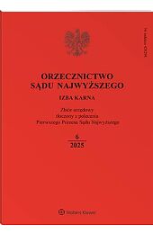 Orzecznictwo Sądu Najwyższego. Izba Karna