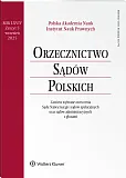 Orzecznictwo Sądów Polskich Orzecznictwo Sądów Polskich