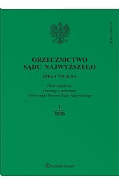 Orzecznictwo Sądu Najwyższego. Izba Cywilna