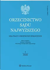 Orzecznictwo Sądu Najwyższego. Izba Pracy i, 