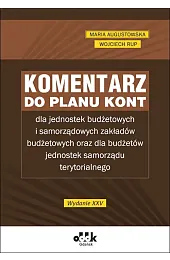 Komentarz do planu kont dla jednostek,Wojciech Rup