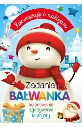 Rozwiązuję i naklejam. Zadania Bałwanka