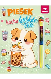 Piesek kocha bubble tea
