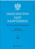 Orzecznictwo Sądu Najwyższego. Izba Pracy i Ubezpieczeń Społecznych
