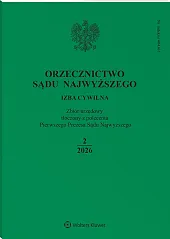 Orzecznictwo Sądu Najwyższego. Izba Cywilna