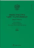 Orzecznictwo Sądu Najwyższego. Izba Cywilna