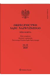 Orzecznictwo Sądu Najwyższego. Izba Karna