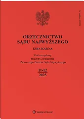 Orzecznictwo Sądu Najwyższego. Izba Karna