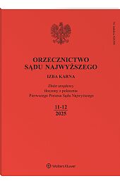 Orzecznictwo Sądu Najwyższego. Izba Karna