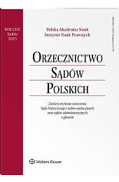 Orzecznictwo Sądów Polskich