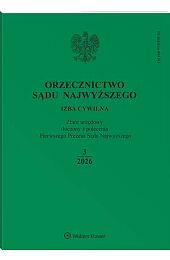 Orzecznictwo Sądu Najwyższego. Izba Cywilna
