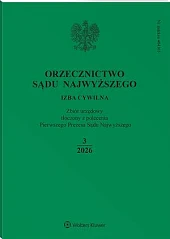 Orzecznictwo Sądu Najwyższego. Izba Cywilna 
