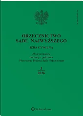Orzecznictwo Sądu Najwyższego. Izba Cywilna
