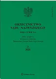 Orzecznictwo Sądu Najwyższego. Izba Cywilna