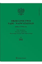 Orzecznictwo Sądu Najwyższego. Izba Cywilna