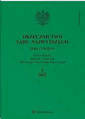 Orzecznictwo Sądu Najwyższego. Izba Cywilna 