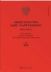 Orzecznictwo Sądu Najwyższego. Izba Karna 