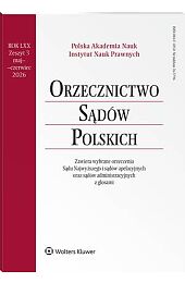 Orzecznictwo Sądów Polskich