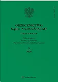 Orzecznictwo Sądu Najwyższego. Izba Cywilna