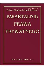 Kwartalnik Prawa Prywatnego Nr 1/2026