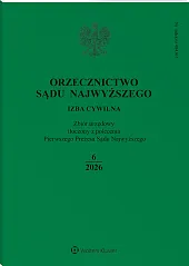 Orzecznictwo Sądu Najwyższego. Izba Cywilna