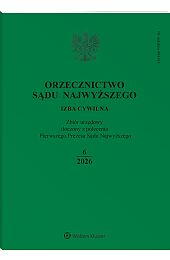 Orzecznictwo Sądu Najwyższego. Izba Cywilna