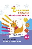 Zadania Żyrafki. Zadania do kolorowania z naklejkami 3 latka. Część 2