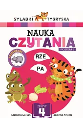 Sylabki Tygryska. Nauka czytania Poziom 3. Zeszyt 4