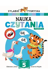 Sylabki Tygryska. Nauka czytania Poziom 3.,Elżbieta Lekan