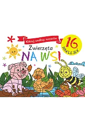 Koloruj według numerów. Zwierzęta na wsi