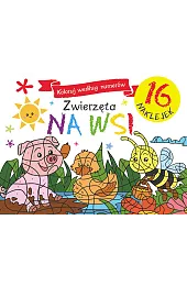 Koloruj według numerów. Zwierzęta na wsizbiorowa Praca