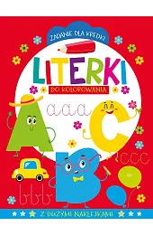 Zadanie dla kredki. Literki do kolorowania